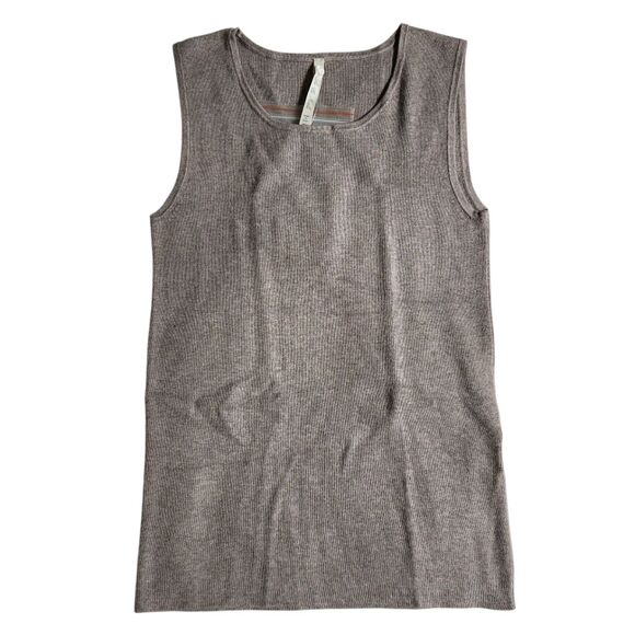 Leo & Nicole Ash Heather Round Neck Sleeveless Tank Top sz PS - Picture 1 of 10